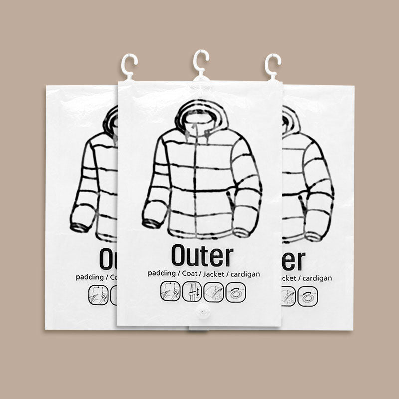 Hangende vacuüm opbergzak