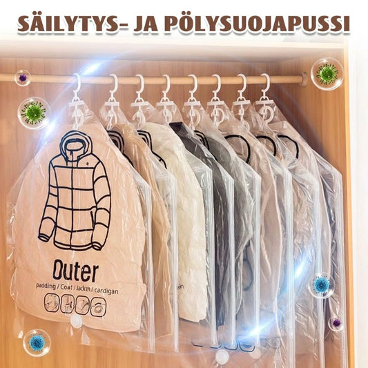 Hangende vacuüm opbergzak