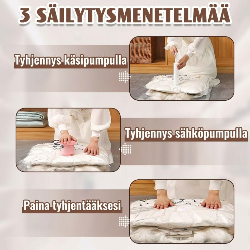 Hangende vacuüm opbergzak