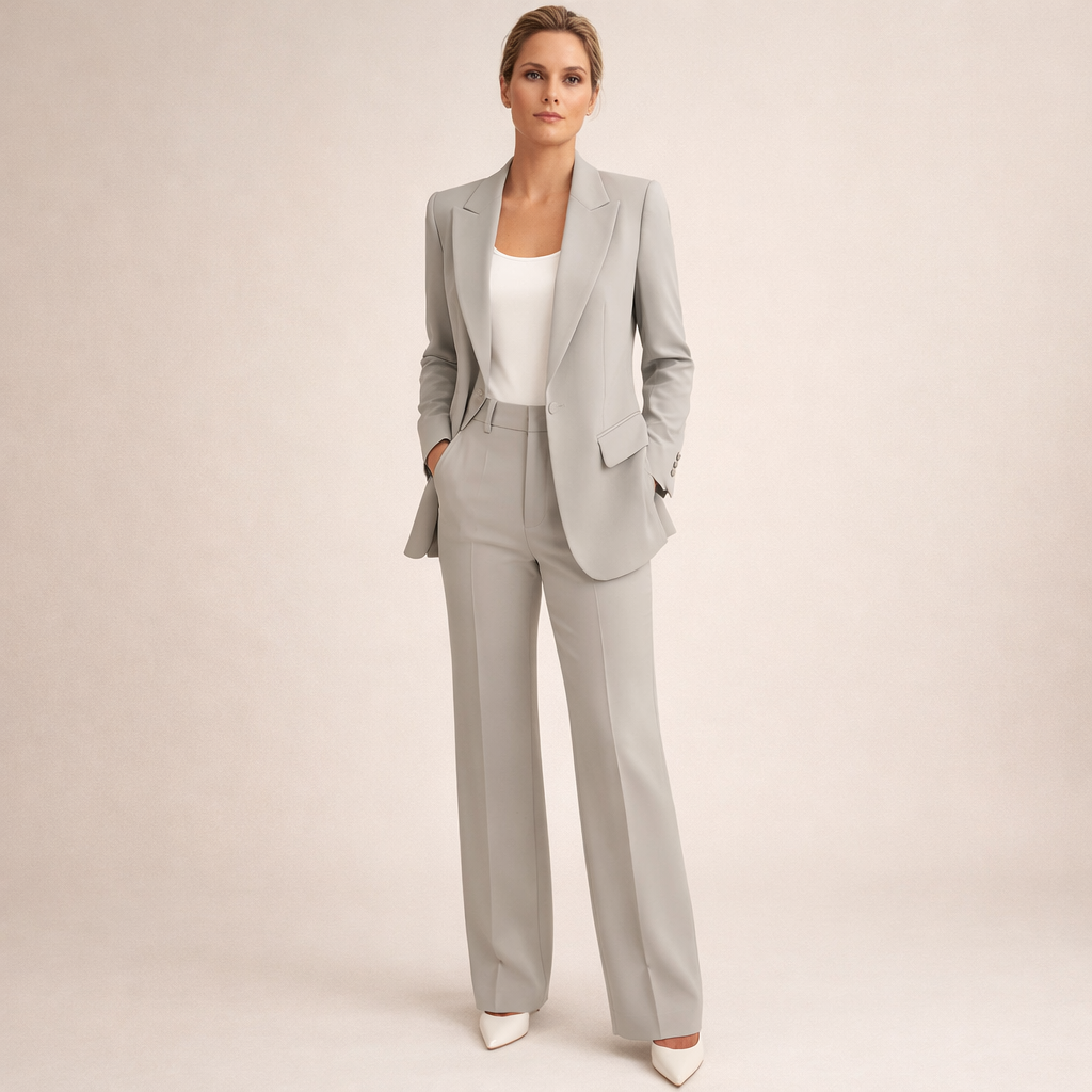Brigitte™ | Elegante tweedelige set met flared broek