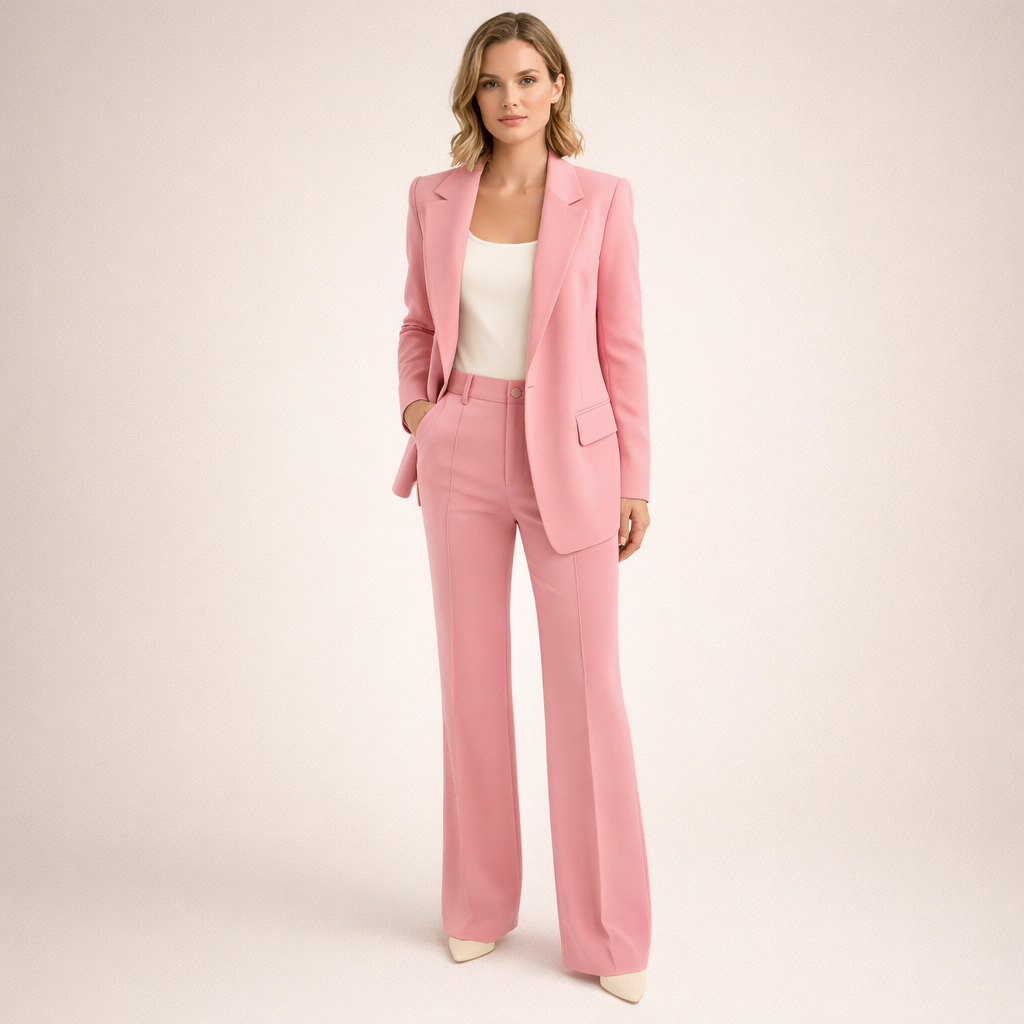 Brigitte™ | Elegante tweedelige set met flared broek