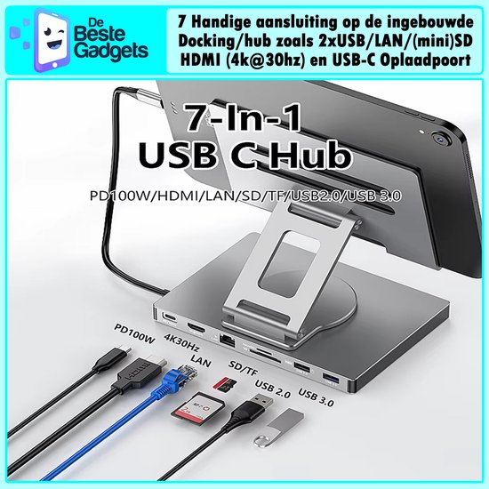 7-in-1 USB-C dockingstation 