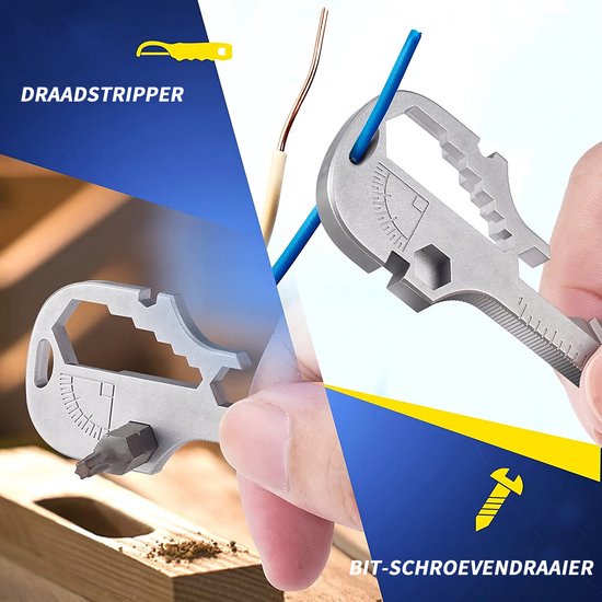 24-in-1 Kleine Multitool Survival-sleutelhanger 
