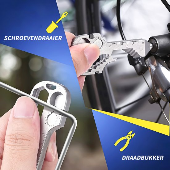 24-in-1 Kleine Multitool Survival-sleutelhanger 