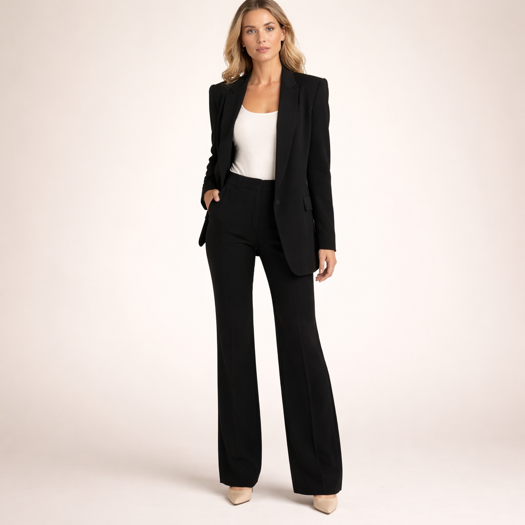 Brigitte™ | Elegante tweedelige set met flared broek