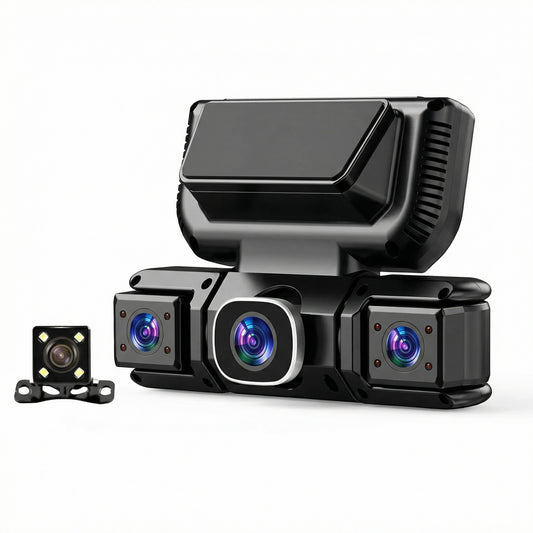 4-Kanaals Dashcam (WiFi + Nachtzicht) 