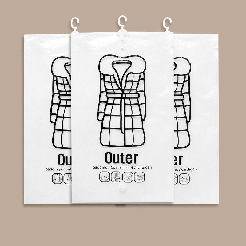 Hangende vacuüm opbergzak