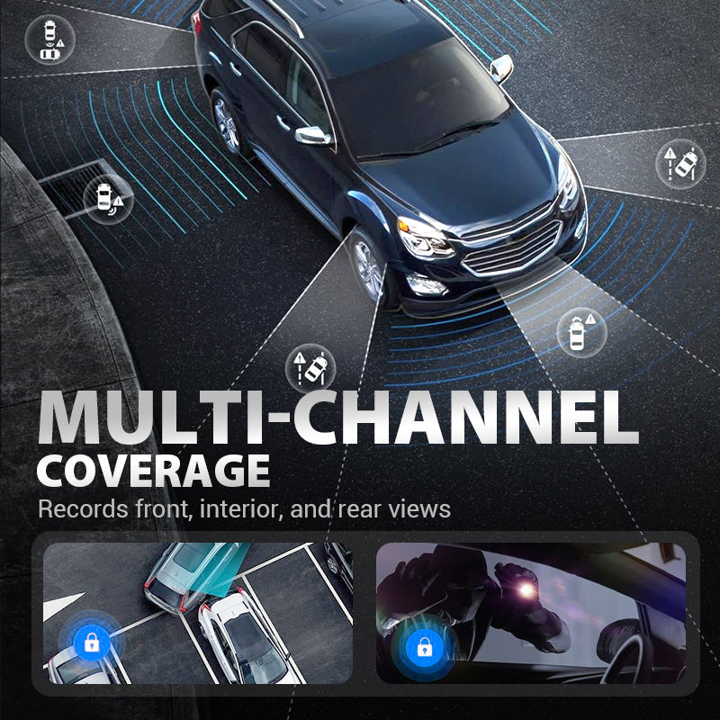 4-Kanaals Dashcam (WiFi + Nachtzicht) 