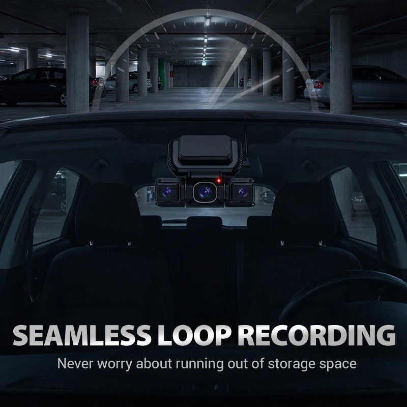 4-Kanaals Dashcam (WiFi + Nachtzicht) 